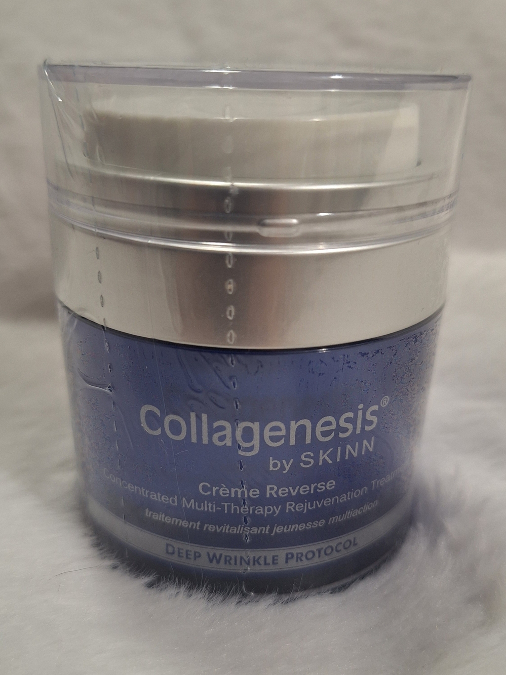 SKINN Collagenesis Crème Reverse - Blue and Silver Jar